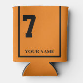 7オレンジとブラックホースサドルブランケットカスタム付 缶クーラー (正面)