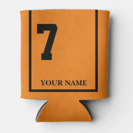 7オレンジとブラックホースサドルブランケットカスタム付 缶クーラー