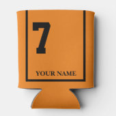 7オレンジとブラックホースサドルブランケットカスタム付 缶クーラー (裏面)