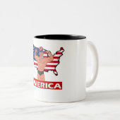 7カスタム月4日Cup🇺🇸 ツートーンマグカップ (正面右)