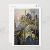 #7クロメリズのヤン・ミリックミュシャ ポストカード (正面/裏面)