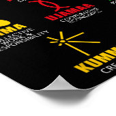 7クワンザお祝いパンアフリカンボの原則 ポスター (角)