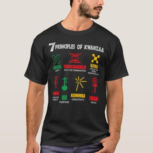 7クワンザの原則_1 Tシャツ (正面)
