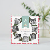 7スクエアフォトコラージュリースホリデーカード シーズンカード (スタンド正面)