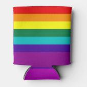 7ストライププライド旗 缶クーラー (正面)