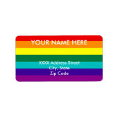 7ストライプレインボープライド ラベル (正面)