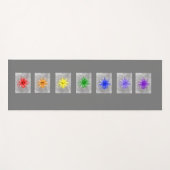 7チャクラの教材 ヨガマット (正面(横))