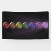 7チャクラの旗 横断幕 (横)