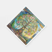 7チャクラの花の木 スタンダードランチョンナプキン (角)