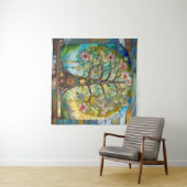 7チャクラの花の木 タペストリー (インサイチュ(横))