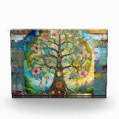 7チャクラの花の木 フォトブロック (正面)