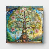 7チャクラの花の木 フォトプラーク (正面)