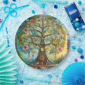 7チャクラの花の木 ペーパープレート (パーティー)