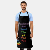 7チャクラエプロン、記号と意味、スピリチュアル エプロン (着用した状態)