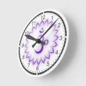 7チャクラマッサージルームクロック ラウンド壁時計 (傾斜)