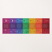 7チャクラヨガポーズと肯定ヨガマット – 87mc ヨガマット (正面(横))