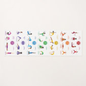 7チャクラヨガポーズヨガマット – 74wbg ヨガマット (正面(横))