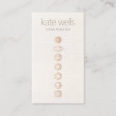 7チャクラヨガ先生 名刺 (正面)