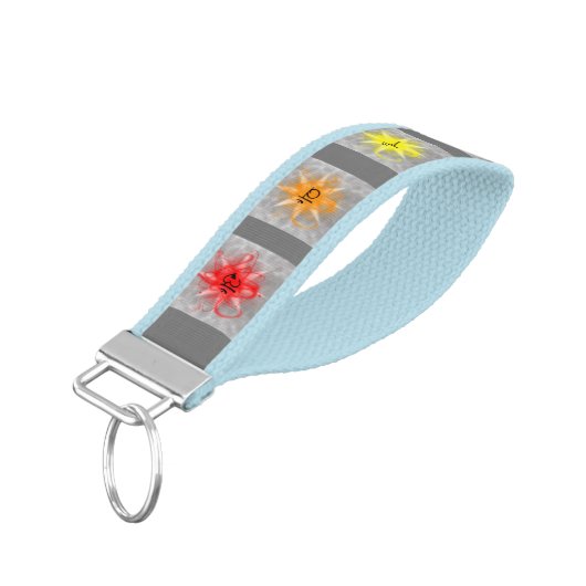 7チャクラリストキーチェーン リストバンドキーホルダー (アングル下)