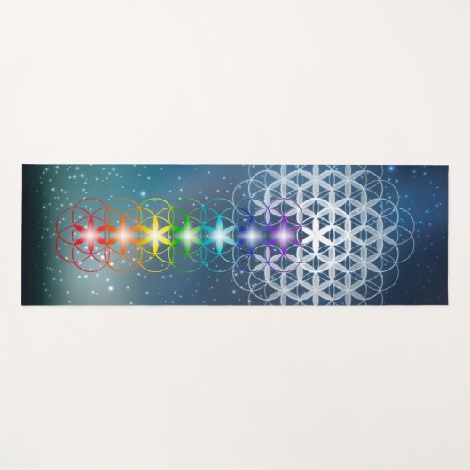 7チャクラ宇宙 ヨガマット (正面(横))