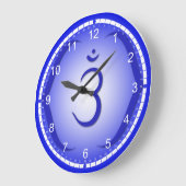 7チャクラ時計 ラージ壁時計 (傾斜)