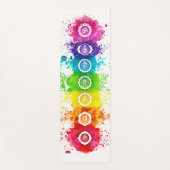 7チャクラ水彩ヨガマット – wc01 ヨガマット (正面)