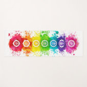 7チャクラ水彩ヨガマット – wc01 ヨガマット (正面(横))