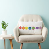 7チャクラ腰枕33 cm x 53 cm ランバークッション (椅子)