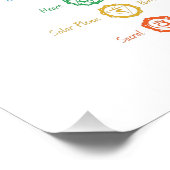 7チャクラ記号ポスター フォトプリント            (角)