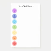 7チャクラ記号 ポストイット (正面)