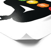 7チャクラ雄シルエット フォトプリント            (角)