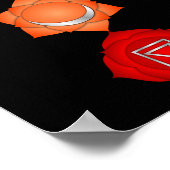 7チャクラ22x 22インチ ポスター (角)