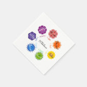 7チャクラ スタンダードカクテルナプキン (角)