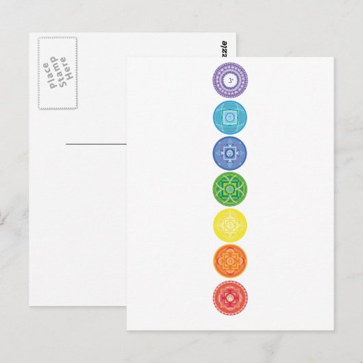 7チャクラ ポストカード (正面/裏面)