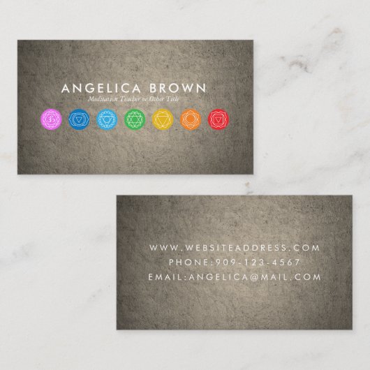 7チャクラ 名刺 (正面/裏面)