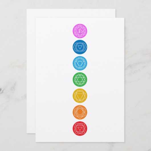 7チャクラ 招待状 (正面/裏面)