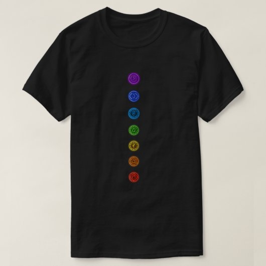 7チャクラ Tシャツ (デザイン正面)