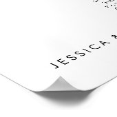 7テーブル私たちお気に入りのの人の座席図プラン ポスター (角)