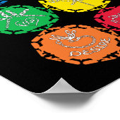 7トンフライチャクラホワイトインフィニティシンボル ポスター (角)