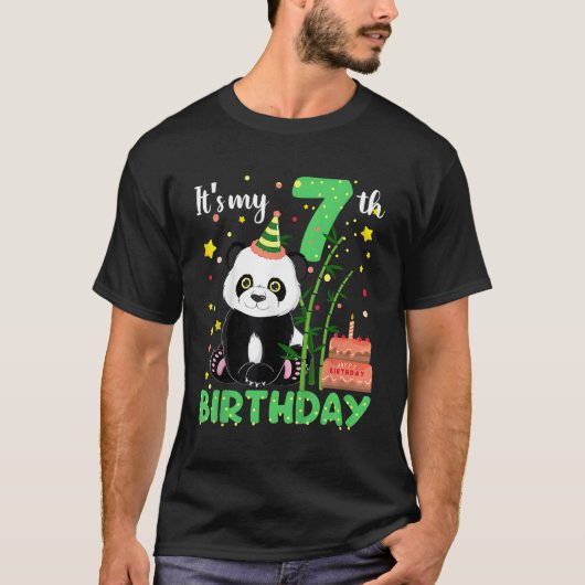 7パンダ7thパンダ tシャツ (正面)