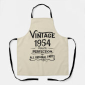 7パーソナライズされたヴィンテージ70歳の誕生日パーティー エプロン (正面)