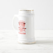 7パーソナライズされたヴィンテージ70歳の誕生日パーティー ビールジョッキ (正面左)