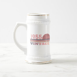 7パーソナライズされたヴィンテージ70歳の誕生日パーティー ビールジョッキ