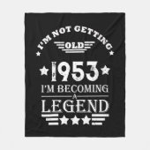 7パーソナライズされたヴィンテージ70歳の誕生日パーティー フリースブランケット (正面)