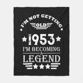 7パーソナライズされたヴィンテージ70歳の誕生日パーティー フリースブランケット