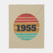 7パーソナライズされたヴィンテージ70歳の誕生日パーティー フリースブランケット (正面)