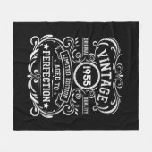 7パーソナライズされたヴィンテージ70歳の誕生日パーティー フリースブランケット (正面(横))