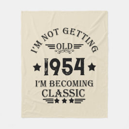 7パーソナライズされたヴィンテージ70歳の誕生日パーティー フリースブランケット