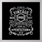 7パーソナライズされたヴィンテージ70歳の誕生日パーティー ポスター (正面)