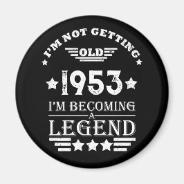 7パーソナライズされたヴィンテージ70歳の誕生日パーティー マグネット